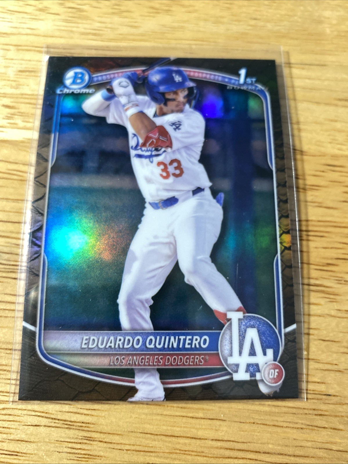 2025 Bowman - Chrome Prospects Eduardo Quintero #BCP-115 Reptilian Refractor...
