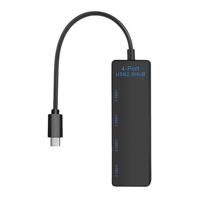 USB C Adapter Hub 4 USB2.0 Port 480Mbps Data Transfer Easy Device Connection