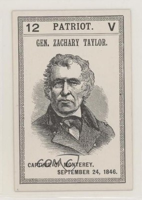 1891 Prof Godspeed The Game of American Patriots Zachary Taylor #12 0w6
