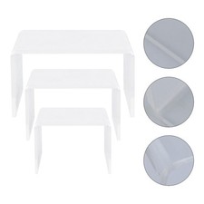 3 Pezzi Porta Occhiali da Sole Negozio Espositore Scaffale Trasparente Scarpiera Organizer Vendita al Dettaglio