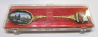 New Vintage Czechoslovakia Gold Plated Color Enameled 5" Souvenir Spoon in Box — photo 4