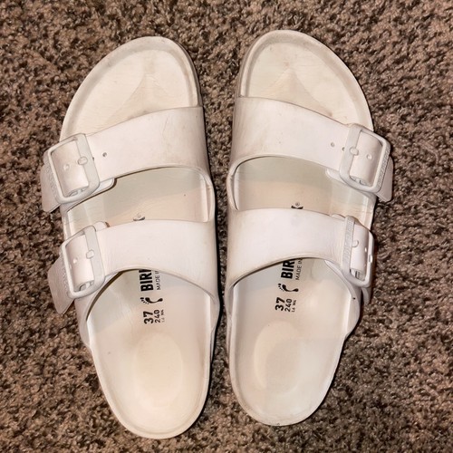 Sandales femme Birkenstock Arizona blanc EVA à enfiler avec boucle pointure 37 / 6,5 - Photo 5/7
