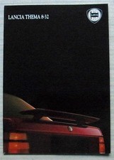 LANCIA Thema 8-32 Ferrari Engine Car Sales Brochure 1987 Ref 04.5.9553.08-II/87