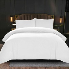 Egyptian Cotton 4Pcs Duvet Cover Bedding Set Quilt Cover Fitted Sheet Pillowcase