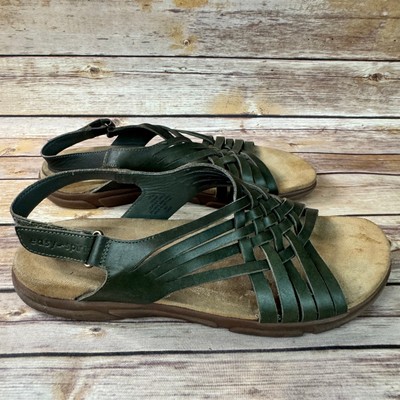 Easy Spirit Womens Green Strappy Open Toe Minimal Hurache Sandals 10.5M