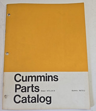 1967 Cummins Parts Catalog Model Nte-235-b Bulletin 967012