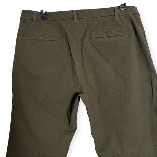 Pantalón Lululemon Commission Clásico Lona PARA HOMBRES 38 x 31 Verde Oliva Oscuro ABC Chino - Imagen 7 de 9