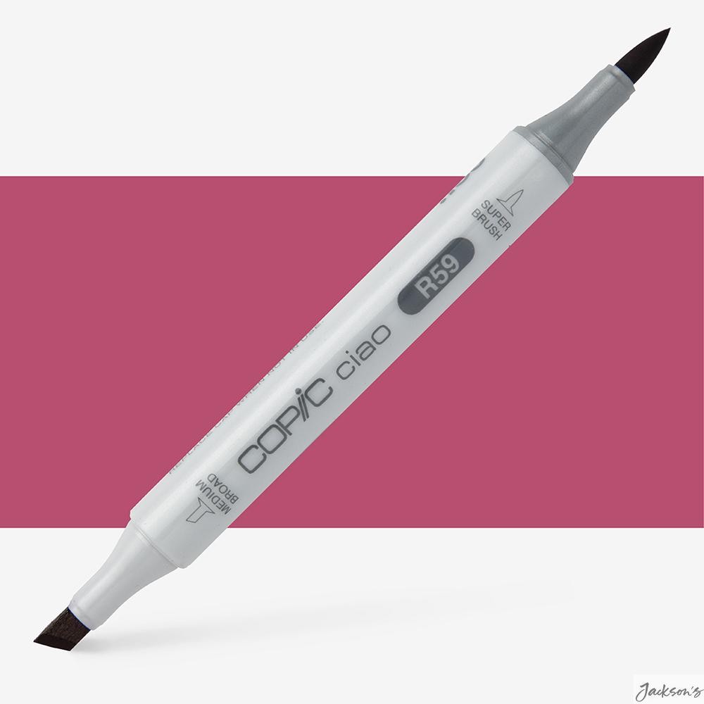 Copic Ciao Marker Alcohol Based Twin Tip Brush Medium Nib Cardinal R59