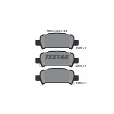 TEXTAR 2357202 Bremsbeläge Hinten für Impreza Legacy Forester 9-2X Outback