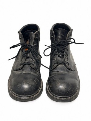 Vintage Red Wing Steel Toe Work Boots Size 9