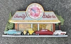 Vintage Coca Cola Family Drive In Wall Clock Burwood 2899 Diner Scene Retro