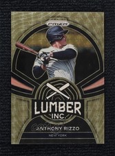 2022 Panini Prizm Lumber Inc Gold Vinyl Prizm 1/1 Anthony Rizzo #LI-5 lz7