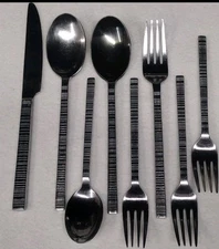 Hampton Silversmiths Azur Flatware Lot 8 pc