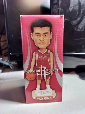 Yao Ming Bobbleheads Red Jersey Memorial Hermann RARE