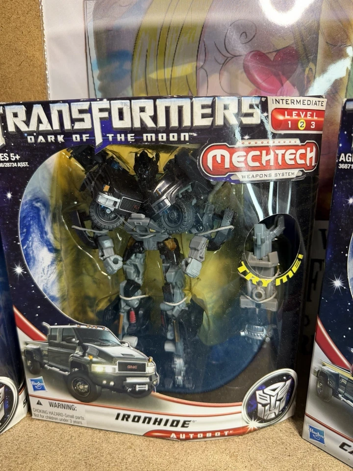 Transformers DOTM Mechtech  Skyhammer,  Ironhide, Ironhide Cannon Force, Lot Of3 - Image 3 of 4