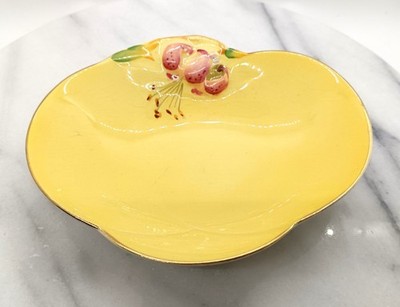 Vintage 1940er Royal Winton Grimwades gelb ''Tigerlilie'' Bon Schale