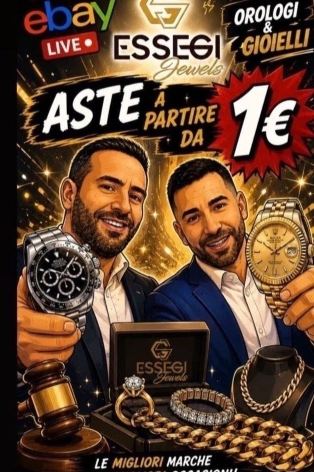Live Essegijewels 🔥💎🔥 orologi ed accessori ed aste da 1€