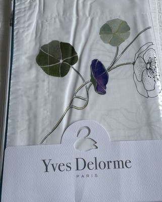 YVES DELORME PAVOT STANDARD KISSENBEZUG MULTI FLORAL BAUMWOLLE LUXUS