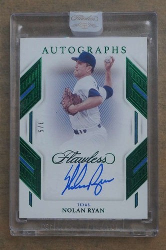 2023 Panini Flawless Nolan Ryan Auto Autograph Emerald /5 #FA-NR DZ413