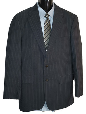 AUSTIN REED of Regent Street Men's Grey Plaid Wool Blazer Size 40R M008