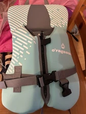 Orageous Infant Life Jacket Vest Whale Aquaprene Blue, Leg Strap, Under 30 LBS