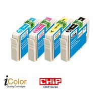 Icolor Colorpack FüR Epson (Ersetzt T1806 / 18XL), Bk/C/M/Y