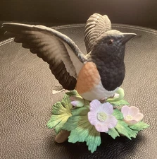 1996 LENOX RUFOUS-SIDED TOWHEE  BIRD - Damaged - See Photos