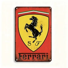 Ferrari Aluminum Decoration Retro Tin Metal Signs Home Decor Wall Art Garden
