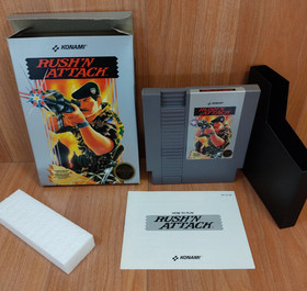 MINTY BOX CIB Hangtab Rush'n 'N Attack complete in nintendo nes collectr lot A+