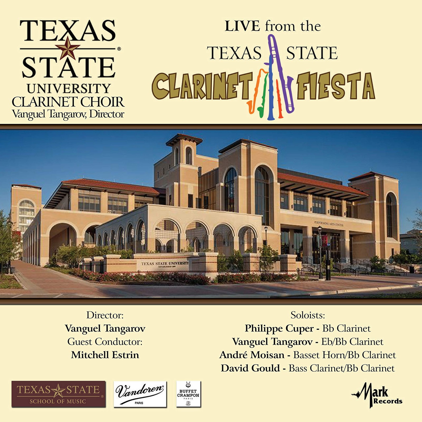 Кларнет Anderson / Texas State University Clarine Техасский государственный кларнет (CD) (ИМПОРТ ИЗ Великобритании)