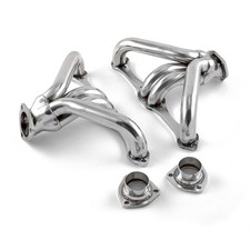 Stainless Steel Header For Small Block Chevy Sbc 283-400 Angle Plug Hot Rod