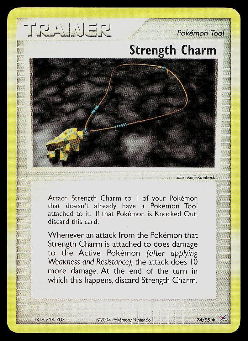 Pokemon Card Team Magma vs Team Aqua Strength Charm 74/95 Reverse Holo Uncommon