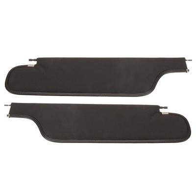 PUI SV7100SC 1967 Camaro Surrey Sunvisors, Black, Pair
