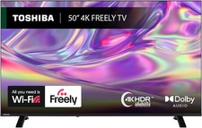Toshiba 50UV1563DB Vidaa 4K Ultra HD HDR DLED Freely 50'' Smart TV - Black A