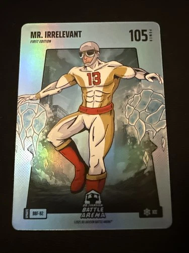 MR. IRRELEVANT Brock Purdy Bo Jackson Battle Arena BBF-82 Blue Ice Foil Rare SP!
