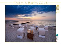 Calvendo Puzzle Beach Chairs On The Beach | 1000 Pieces, Finished Size 25.2 × 18