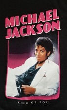 Michael Jackson T-Shirt L King of Pop Thriller Pose Black NWT