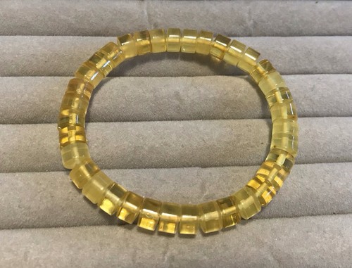 Natural Amber Bracelet 8x5mm Yellow On Sale (S0086) - Picture 4 of 6
