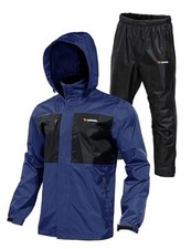 Waterproof Fishing Rain Suit for Men Rain gear Jacket  XX-Large A--blue
