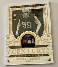 2025 National Treasures Century Materials #CM-MCY - Maxx Crosby Laundry Tag 9/10