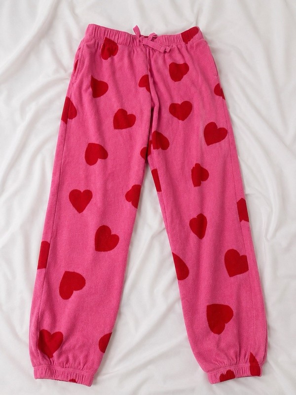 Old Navy Girls Heart Print Pajama Jogger Pants – Size 10/12