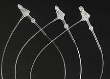 500 Pc 3" Clear Plastic Fasteners Hang Tag Pins