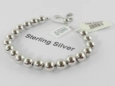 Giani Bernini Beaded Bolo Bracelet in  Sterling Silver