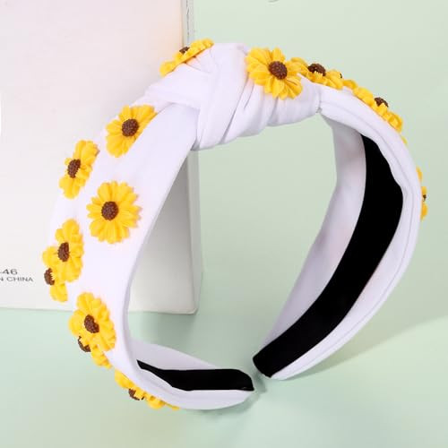 MOLOCH Flower Headband for Women Summer Beach Accessories Outfits Beaded - Bild 2 von 5