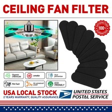 Ceiling Fan Filters - Charcoal Ceiling Fan Filters Carbon for Blades - 10pcs New