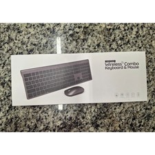 EDJO MK358 Wireless Keyboard and Mouse Combo 2.4G Portable Ergonomic PC Mac