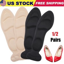 2  Heel Insoles Breathable Shoe Insole, Sponge Shoe Pads with High Heel Inserts