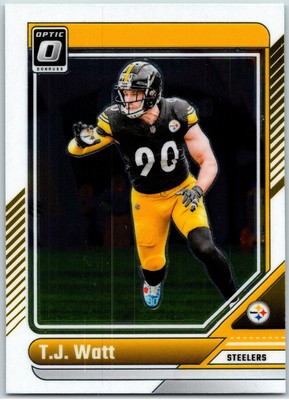 169 T.J. Watt 2024 Donruss Optic Football Base Pittsburgh Steelers