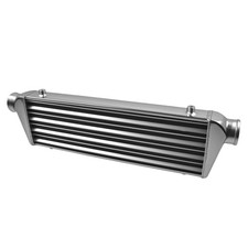 Universal Intercooler 27x7x2.5 2.5 Inlet Outlet Tube Fin Design Aluminum