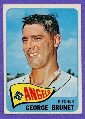 1965 Topps George Brunet #242 Angels EX